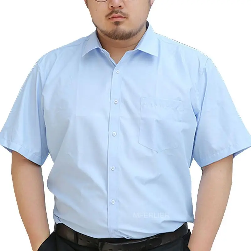 Мужская летняя рубашка с короткими рукавами большие размеры 5XL 6XL 7XL 8XL 9XL 10XL обхват