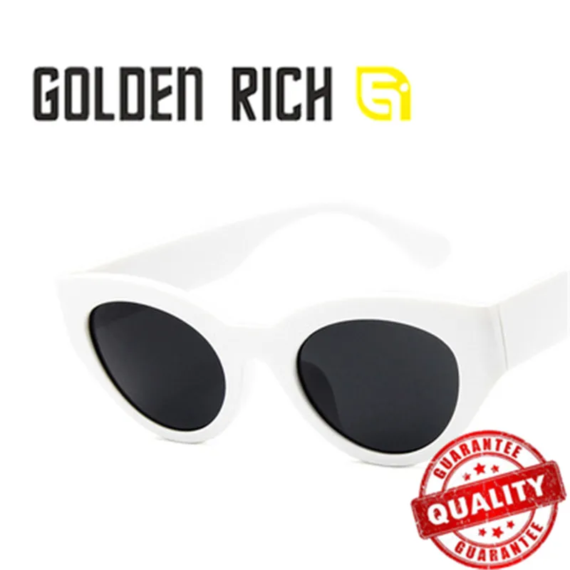 Золотое богато оформленное винтажное Sonnenbrille Frauen кошачий глаз Dame Luxus Marke