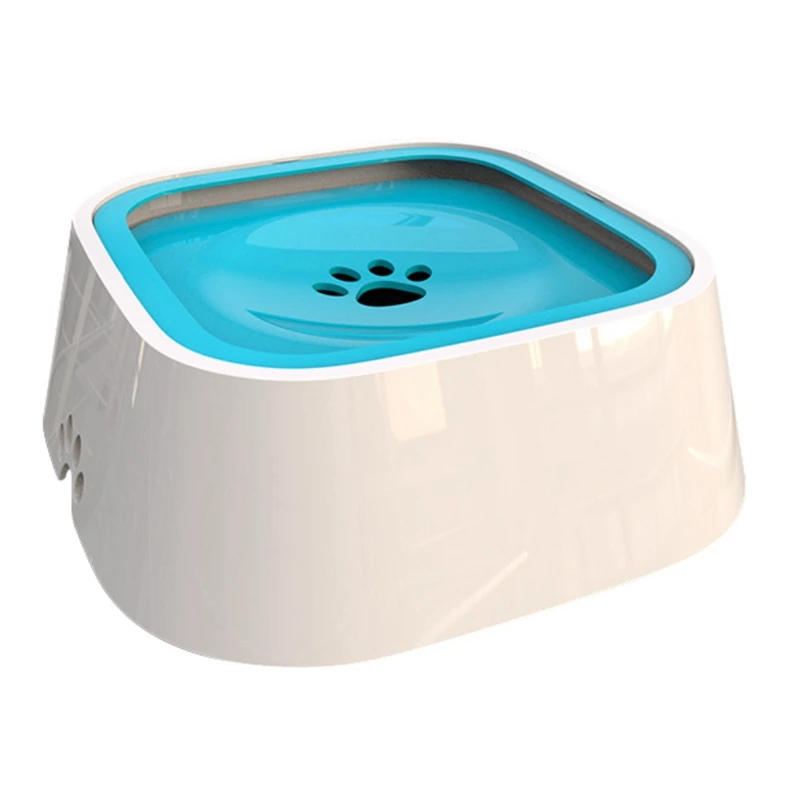Новая плавающая миска для собак 1.5L анти брызг не смачивающий рот вода кормушка Нескользящие миски для собак