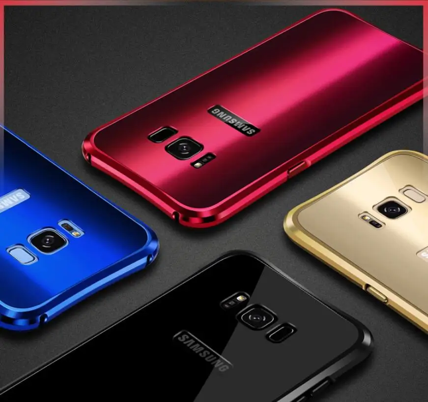 

Metal Case for S8Plus High Light Aluminium Bumper Case Cover for Samsung S9 Plus S9Plus Frame Case Protector Case Coque