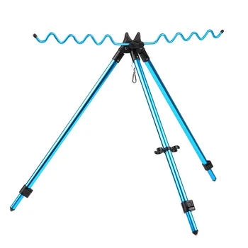 

Telescopic Adjustable Fishing Tackle Tool Rods Tripod Stand Outdoor Sport Aluminum Alloy Fishing Rod Pole Holder Bracket Mount