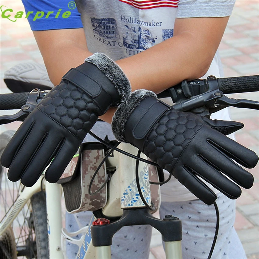 

Dependable New Fashion Motorcycle Anti Slip Men Thermal Winter Sports Leather Touch Screen Gloves Ap7 dropshipping