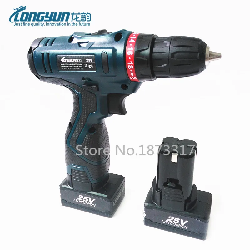 

25V Electric Drill Lithium Battery Cordless Electric Drill Multi-function Rechargeable Electric Screwdriver Handheld Power Tools
