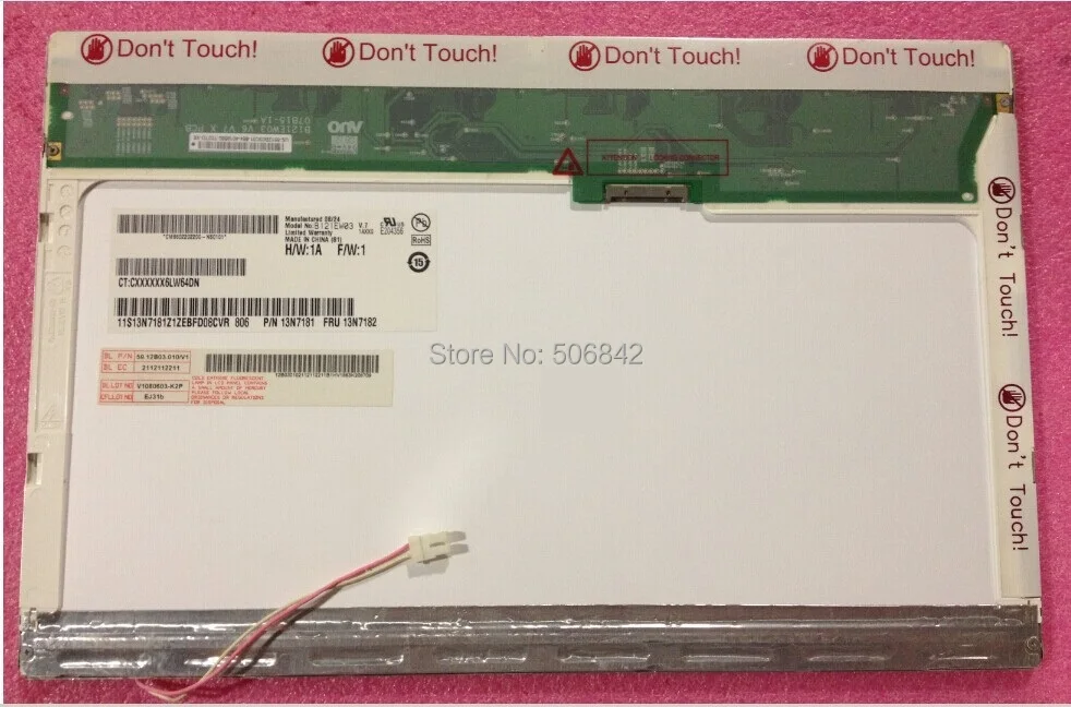 12 1 дюймовый ЖК-экран для ноутбука B121EW03 V.7 V7 Новый 1280*800 | Компьютеры и офис