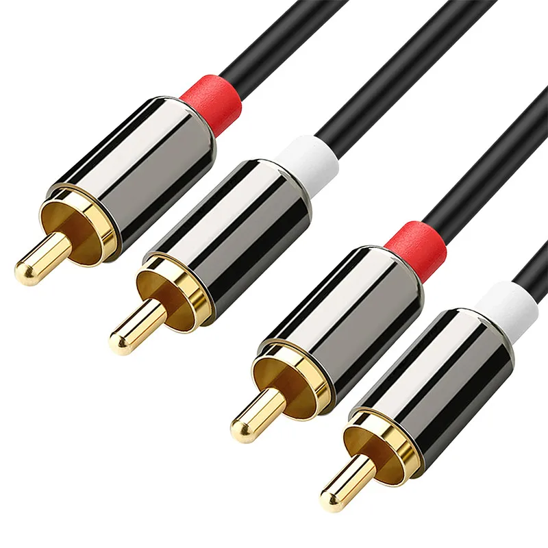 YUNCLOUD аудио кабель 2 RCA к провод папа мужчине Позолоченный 3 5 мм разъем