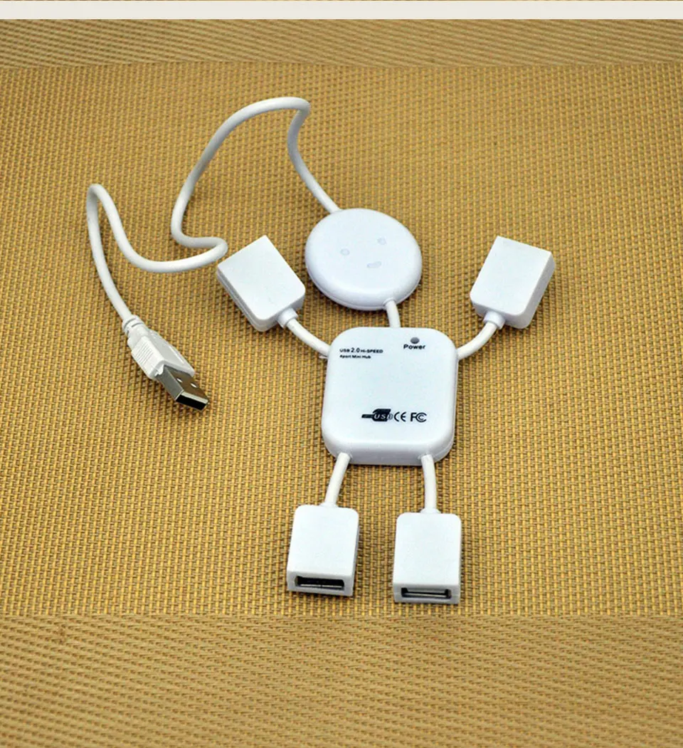 USB 2.0 High Speed  4 Port  Hub Splitter 480Mbps  Adapter For PC Laptop Computer (9)