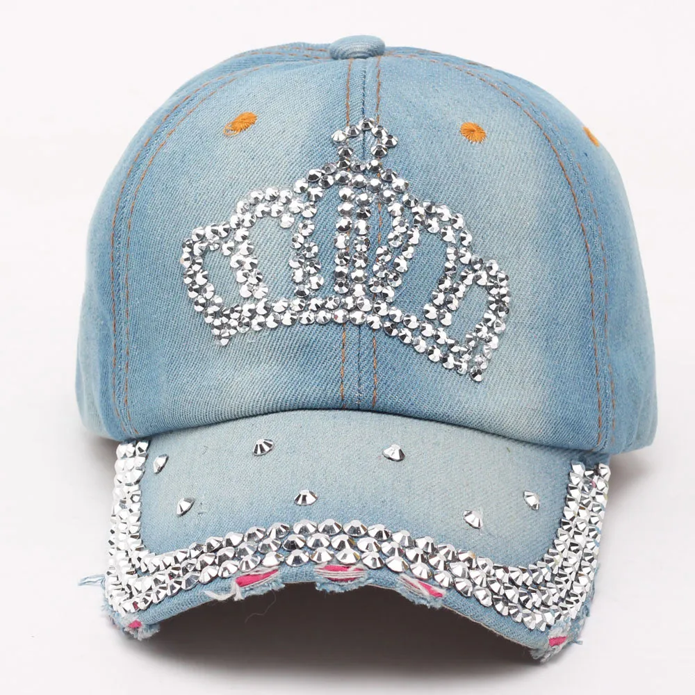 Женская Кепка Snapback летняя Женская бейсбольная кепка плоская хип-хоп Алмазная парусиновая Женская корона шляпа Регулируемый Зонт соломенная шляпа с вышитыми буквами 56