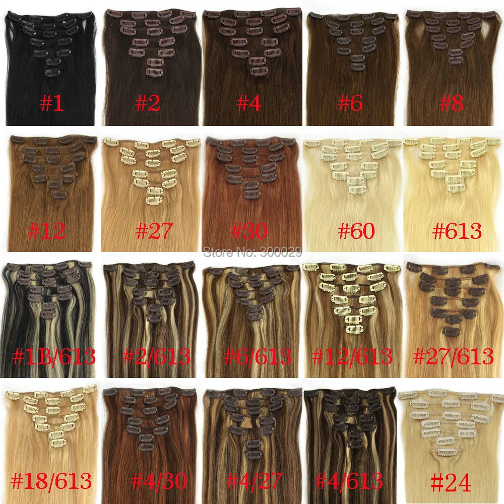 2015 Best Selling 70g 100g 120g 160g 200g Remy Hair Hair Clip In Human