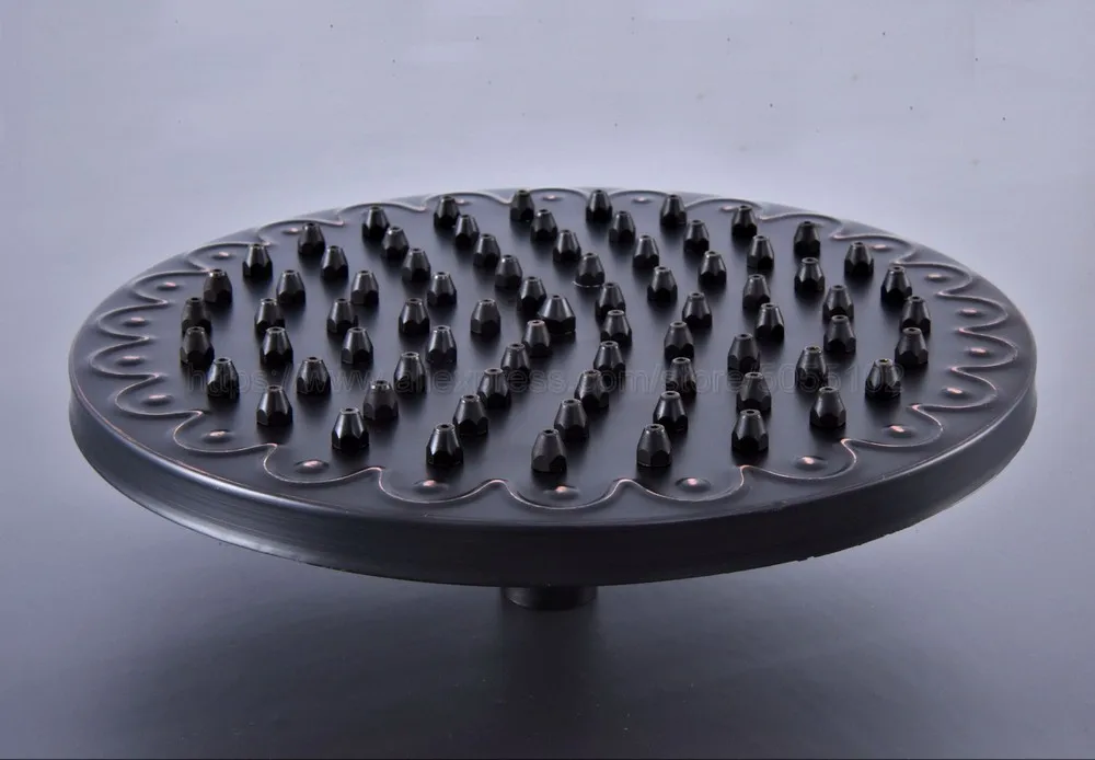 8 inch Round Vintage Retro Bathroom Rain Shower Head Oil Rubbed Bronze Hose Top Shower Sprayer Bathroom Accessaraies zsh244