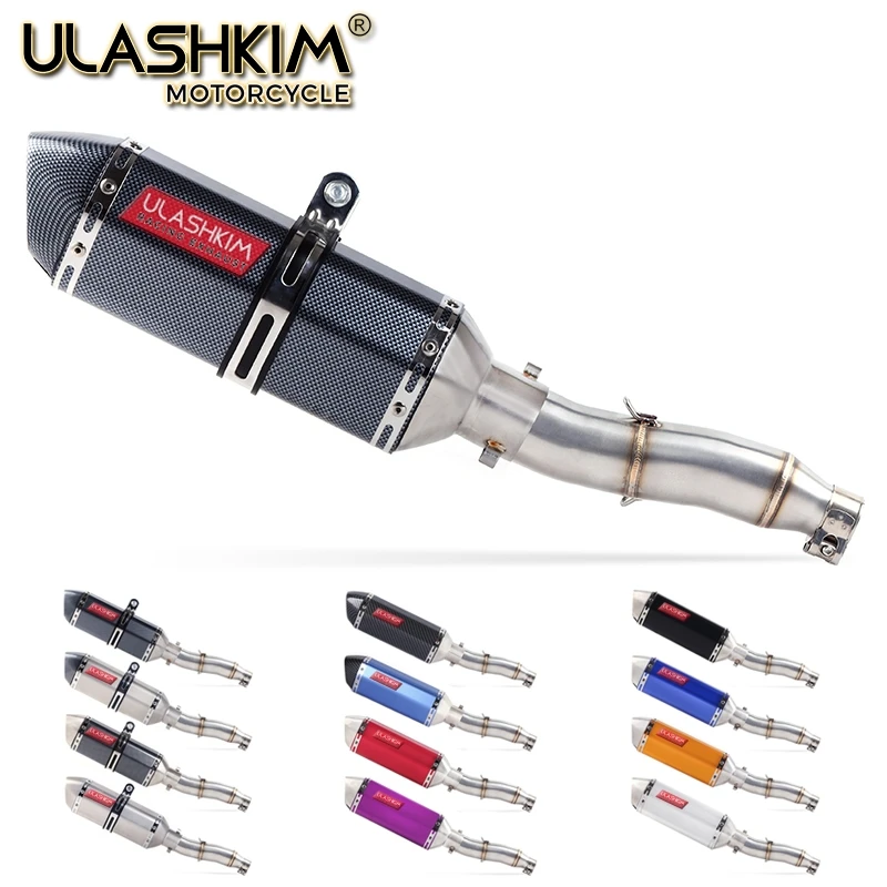 Llena de la motocicleta sistema de Escape silenciador de Escape antideslizante para YAMAHA XG250 XT250 modificado póngase en contacto con medio tubo adaptador de conexión