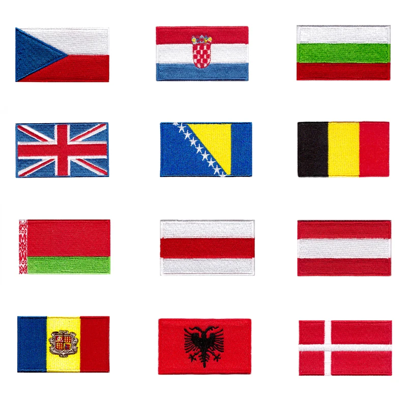 

Europe National Flag Sew ON PATCH ARMY MORALE MILITARY Embroidered Appliques DIY MILITARY Embroidered Appliques DIY Accessories