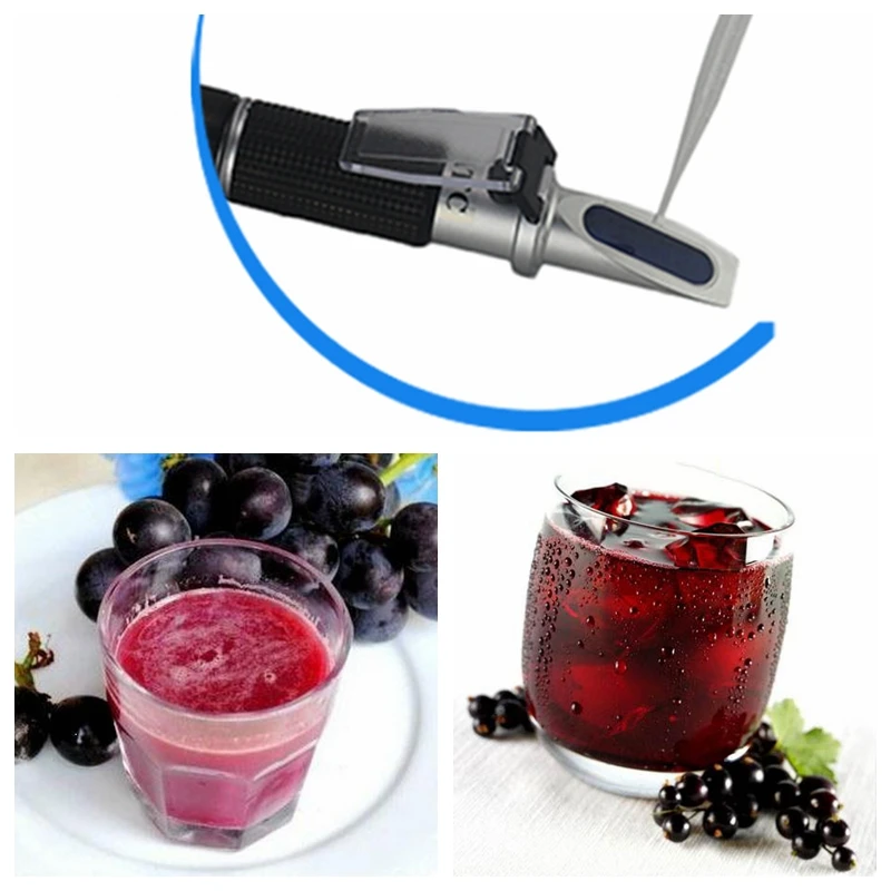Ручной винный рефрактометр, Спирт 0-25% тестер для спирта, спиртометр Brix 0-40%, измеритель сахара, двойная шкала