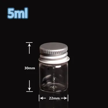 

5ml 22*30mm Small Empty Cosmetic Water Containers Refillable Essential Oil Sample Package Plastic Bottles Free Shipping 100pcs