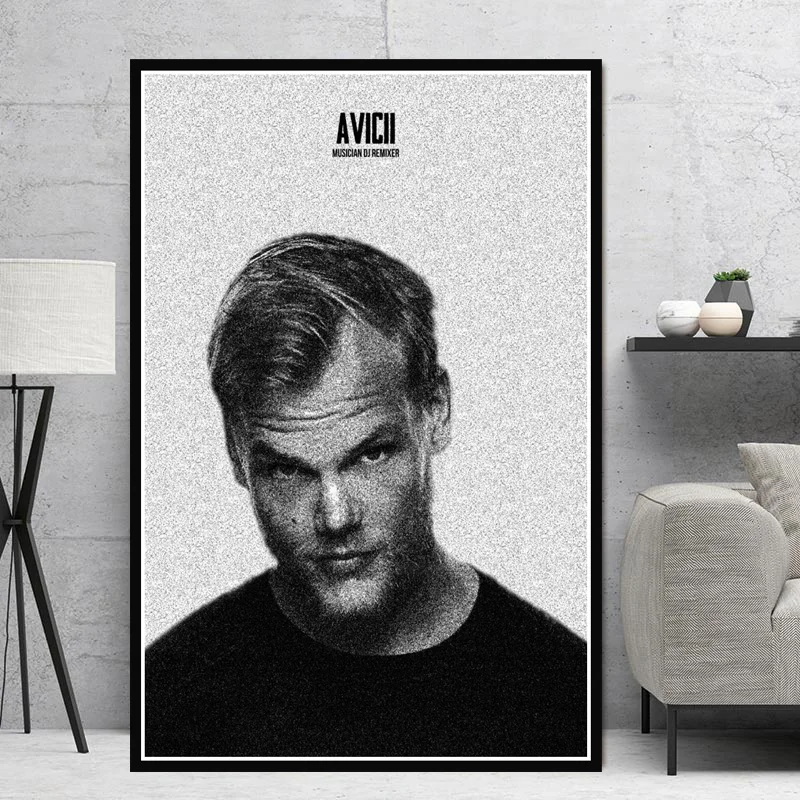 Популярные картины Avicii DJ Music Singer Star Legend Pop Movie Poster And Prints Art Холст настенные для