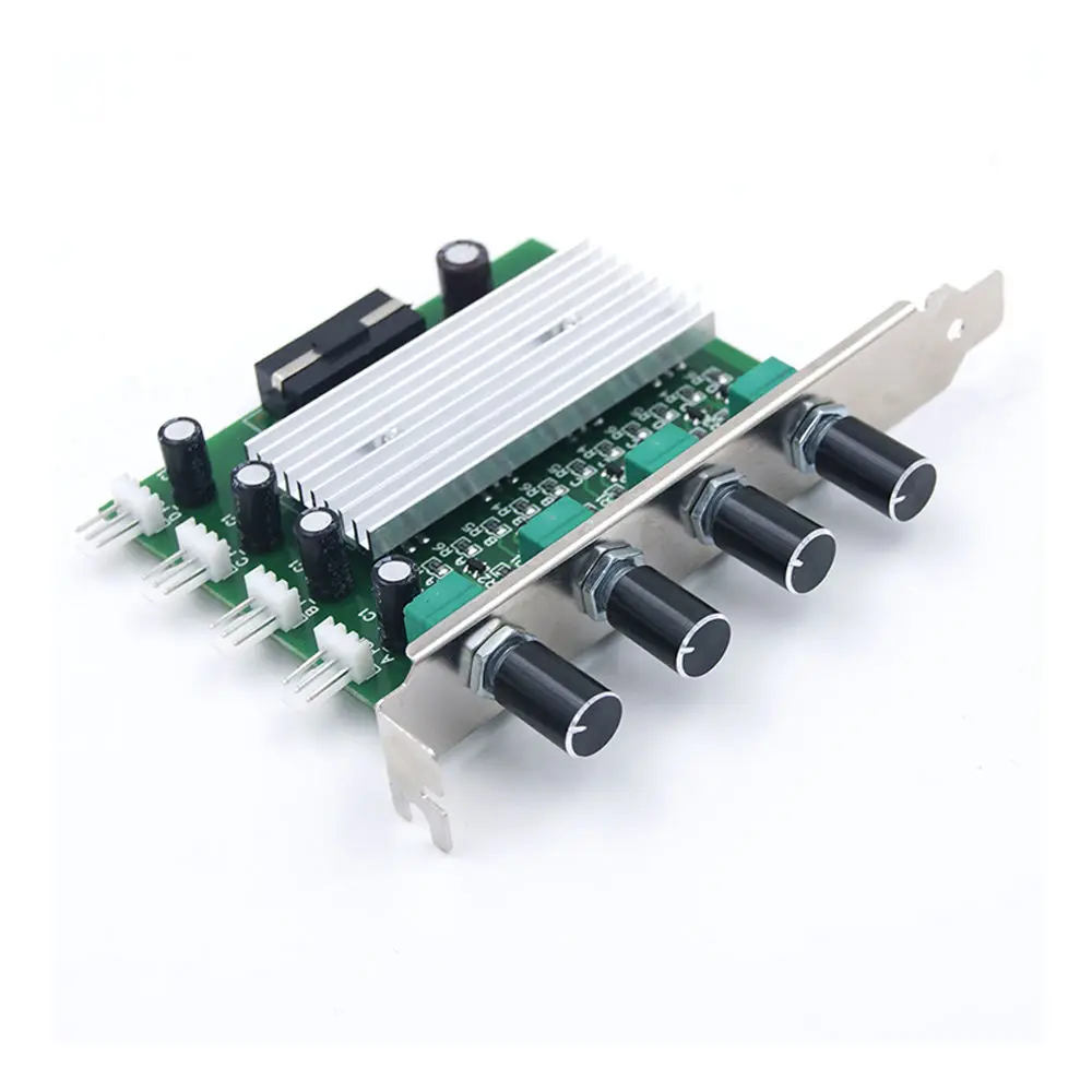 

Pc PCI Fan Speed Controller W/ OFF Switch PC 4 Channel 3 pin Wire Cooling Fan speed Control