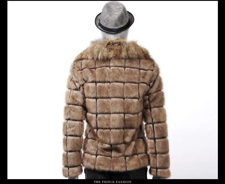 S/3Xl мужские зимние осенние куртки из искусственного меха, Повседневная Верхняя одежда с меховым воротником, мужские пальто размера плюс, мужская одежда из искусственного меха K539