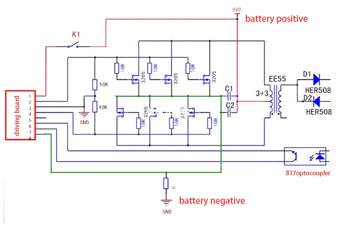 13-40 кГц плата драйвера преобразователя SG3525 LM358 высокий ток высокой частоты Регулируемый AC/DC 12-24 В LED дальнего света 5000 W