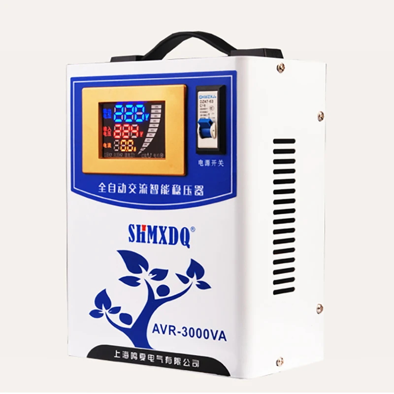 Регулятор напряжения 220 В полностью автоматический бытовой 3000 Вт Высокая мощность холодильник кондиционер усилитель питания AVR-3000VA