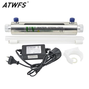 Water Purification 304 Stainless Steel UV Sterilizer 16W Water Purifier For Household Water Treatment UV Water Sterilizer 1