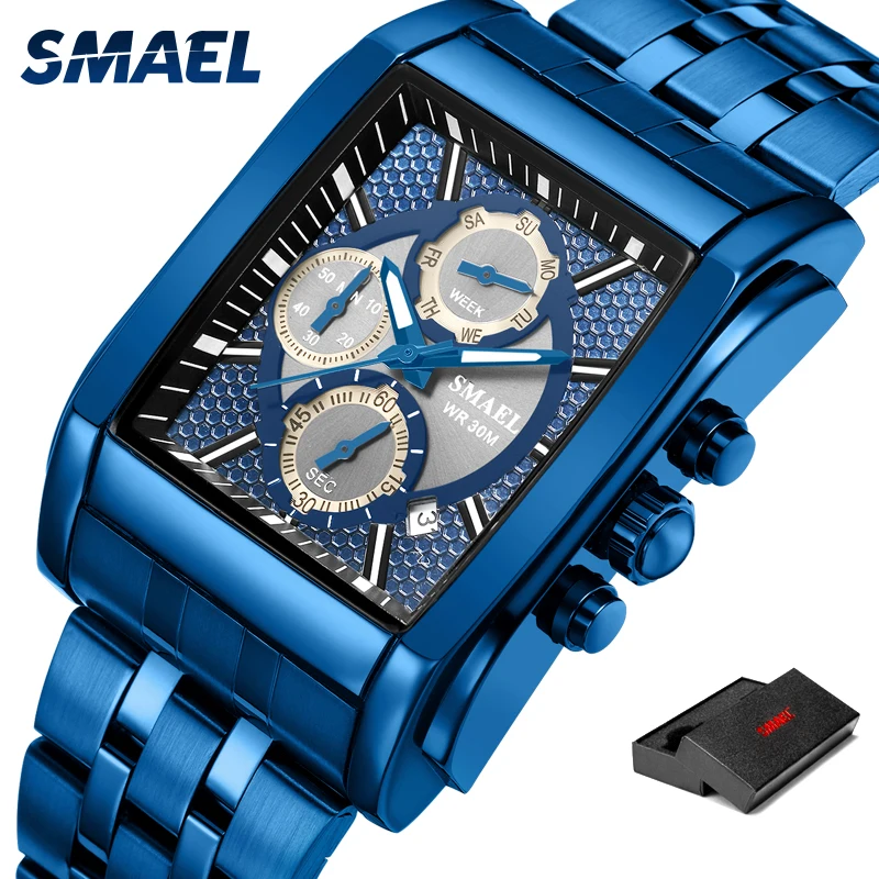 

SMAEL Watch Men Digital Sport Watches Waterproof Brand Luxury Clock Men Fashion Casual Dual Time9612 Quartz Watches Men Big Dial