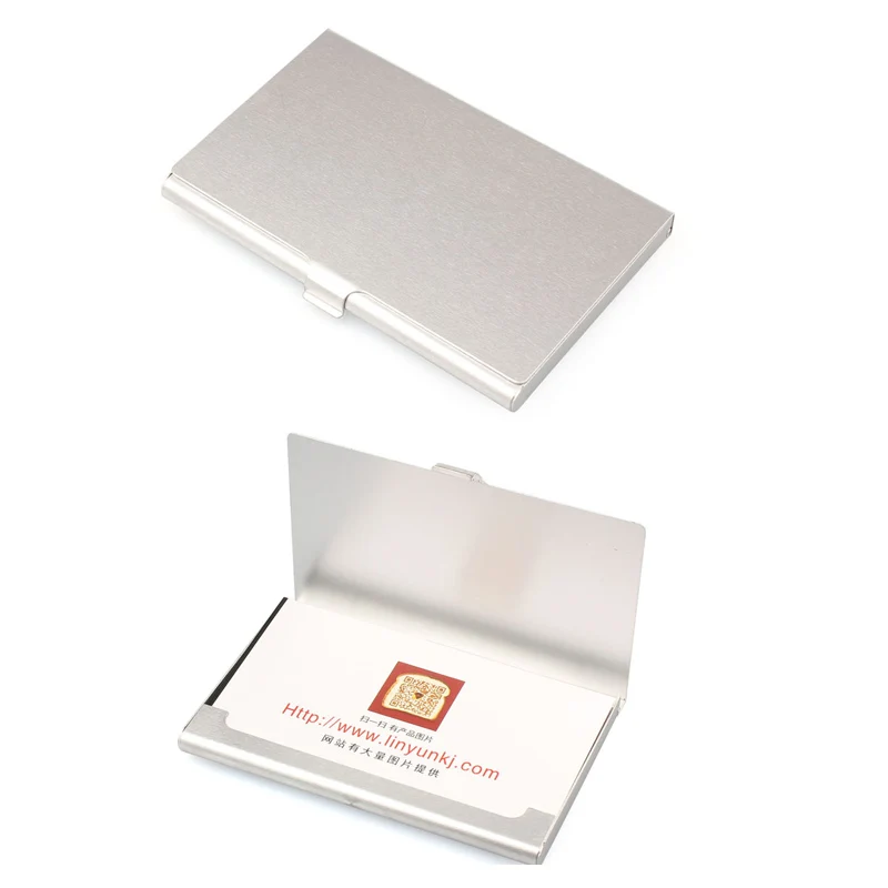 Тонкая кредитница Творческий стальная ручка крышка металлическая коробка кредитная и визитная карточка кошелек Tarjetero Monedero YLL