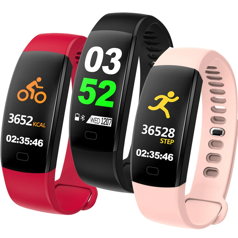 

F64 Smart Wristband Swimming Cycling Tracker Call information Reminder Weather Forecast Music Control Alarm Clock Smartband