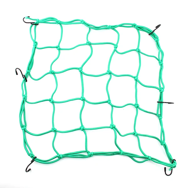 30*30 см аксессуары для мотоцикла, мотоцикла, велосипеда, держатель для шлема, регулируемый крючок, прочный эластичный банджи, веревка, багажная сетка - Цвет: Green
