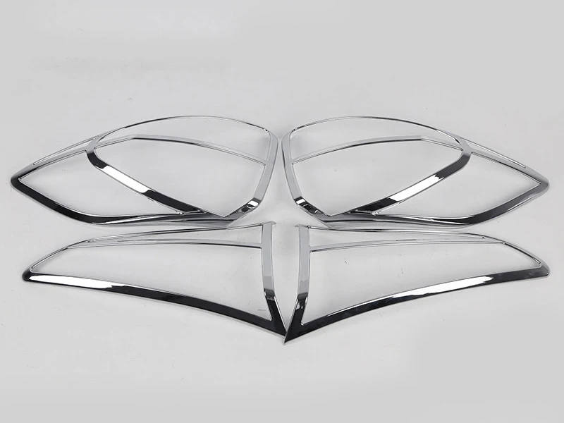 ABS Хромированная внешняя отделка задний фонарь Крышка лампы 4 шт. для hyundai Tucson