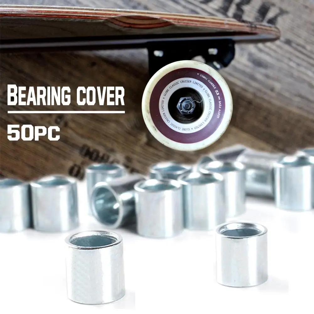 50pcs Four Wheeled Skateboard Bearing Cover Spacers Skateboard