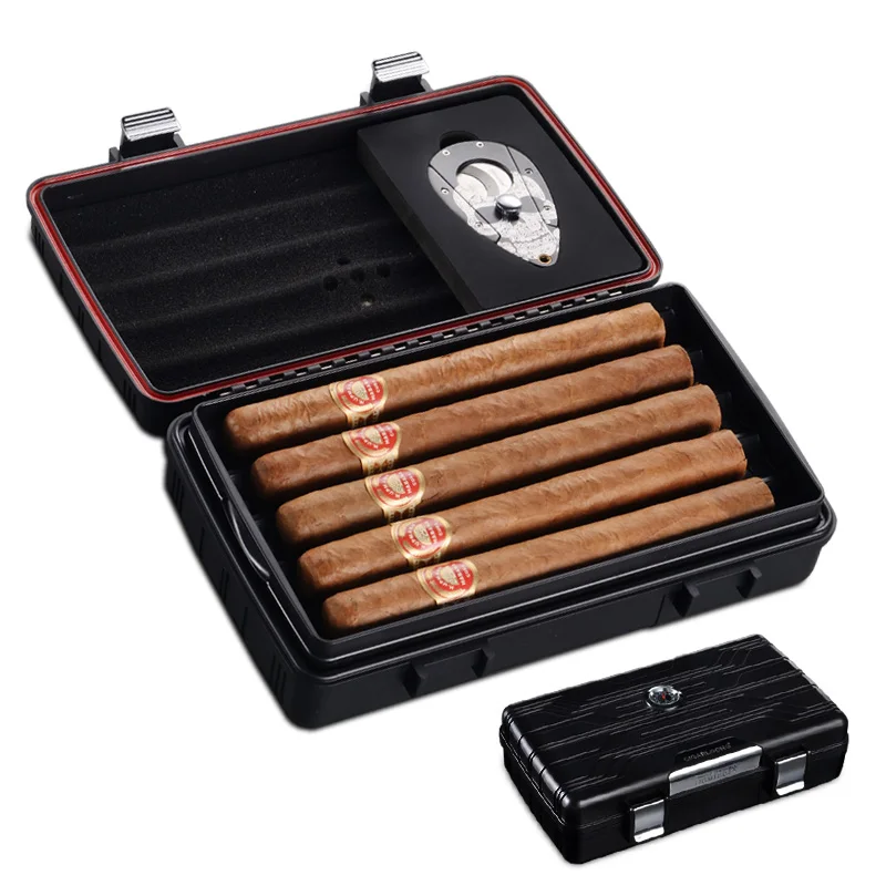 cigar humidor with portable cigar scissors cigar moisturizing box