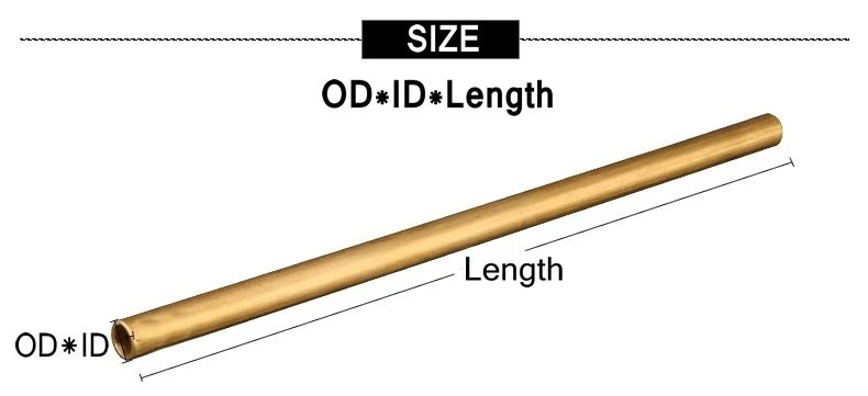 H62 латунь бесшовная труба трубка OD* ID Длина 8 мм* 4/6/7 мм* 250 мм ASTM C28000 CuZn40 CZ109 C2800 Полое адвокатское сословие, Сертификат ISO
