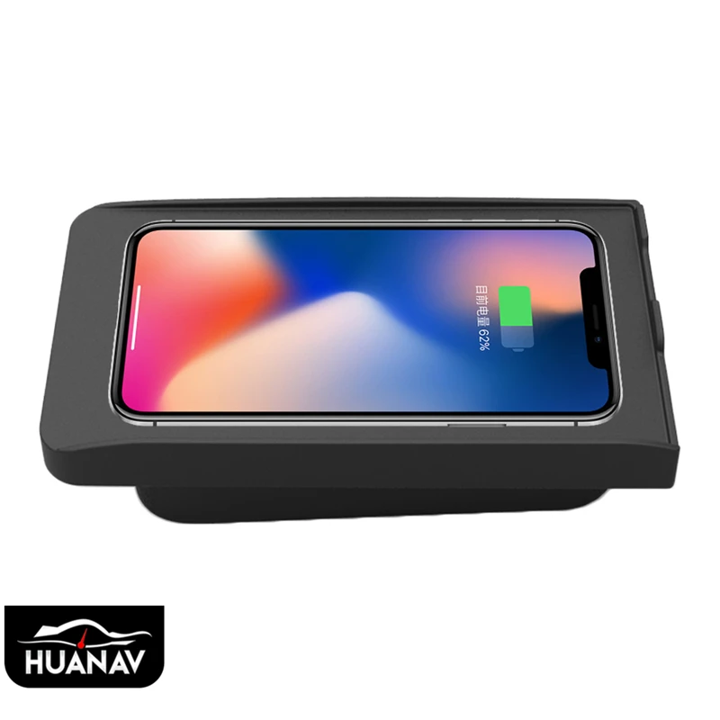 

QI Car Wireless Charger For Volvo XC90 XC60 S90L V90 2017-2018 Intelligent Infrared Fast Wireless Charging Car iPhone Holder LG