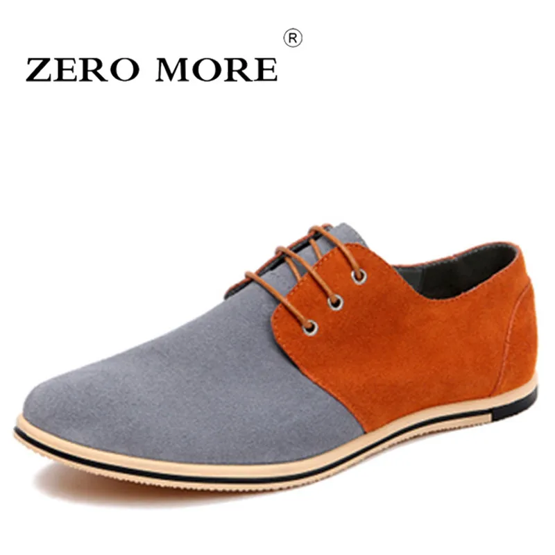 

Zeromore Cow Suede Mens Shoes Casual Large Sizes British Shoes Men Patchwork Classic Shoes For Male Zapatos Hombre Fashion 2019