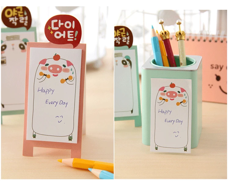 Мини планировщик с животными 6 видов|notepad set|notepad adhesivenotepad case |