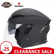 Распродажа, HEROBIKER мотоциклетный шлем, мотоциклетный шлем, мотоциклетный шлем для мотокросса, мотоциклетный шлем для 3/4 лица, Cascos Para Moto