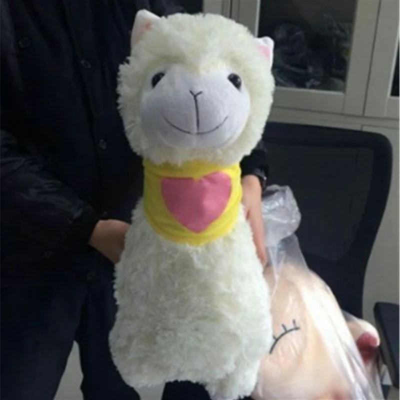 Dorimytrader Lovely Soft Alpaca Plush Toy Big Stuffed Animals Sheep Doll 45cm Gift for Kids 3 Colors DY61969(1)
