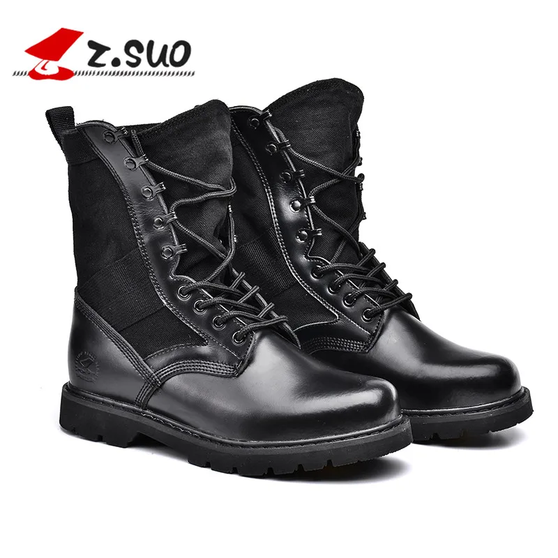 Couro Men Suo Militares Inverno With Lona Marca Outono black Pelúcia Da Genuíno Motocicleta H Size Black Plush Do Homem Botas Preta Dos 988 Homens Plus Com Z 46 ZxSfqdaZ