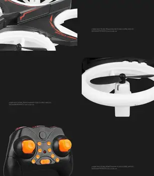 

LeadingStar SMRC S12 LED Mini Luminous RC Aerocraft Drone Night Lighting Fixed Height Remote Control Aircraft Toys Gift