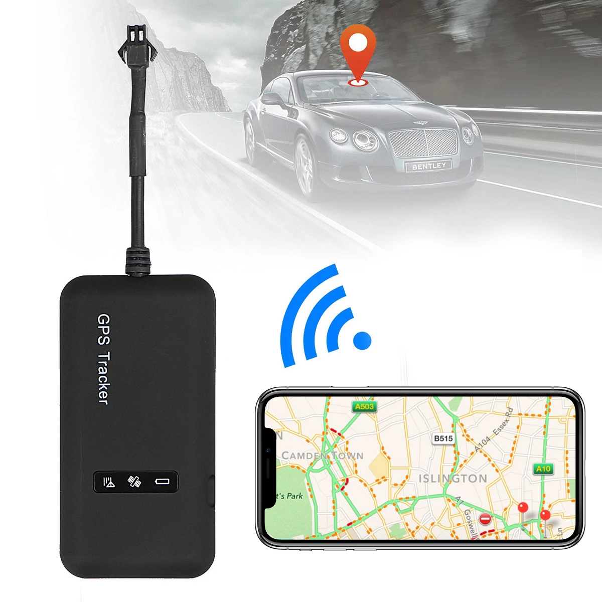 

Mini Realtime GPS Car Tracker Locator GPS Trackers GPRS GSM Tracking Device Vehicle/Truck/Van WITH Power Cable