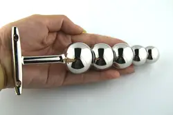 Водонепроницаемый 160 мм Нержавеющая сталь металла анальный Анальная пробка игрушка с пять шаров, Анальный Бусины секс-игрушки для взрослых