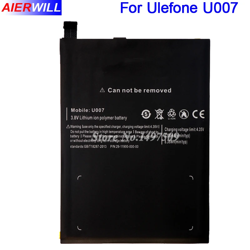 Acu batería 2200mah li-Po para Ulefone u007 pro 29-11900-000-00 Acu batería 2200mah li-Po para Ulefone u007 pro 29-11900-000-00