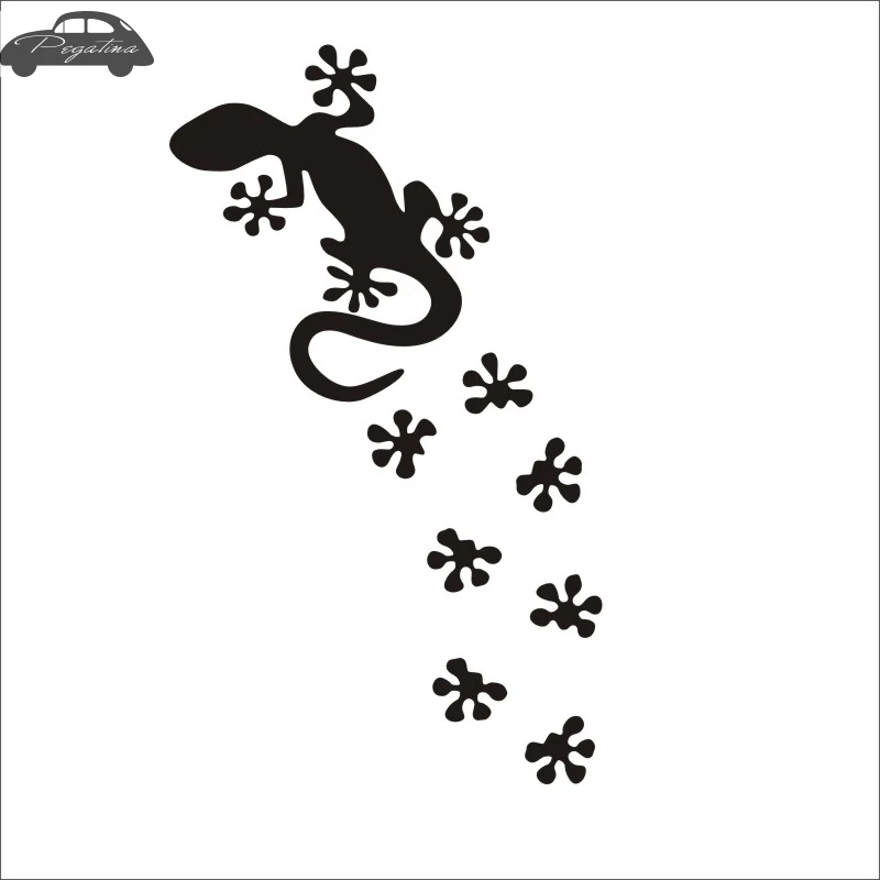 Gecko Decal Car Posters Wall Decals Pegatina Quadro Parede Decor Mural Wild Animal Sticker 719