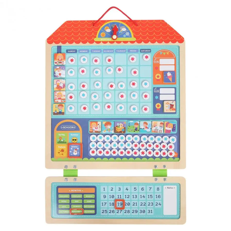 Магнитный детский график, целевая плата, награда, схема ответственности, календарь, обучающие игрушки для детей, целевая плата