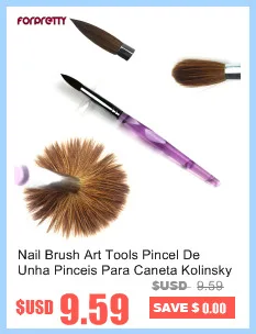 Кисть для ногтей инструменты для дизайна Pincel De Unha Pinceis Para Caneta Kolinsky Pinceau Pen Pennelli acryl ic для милого порошка acryl