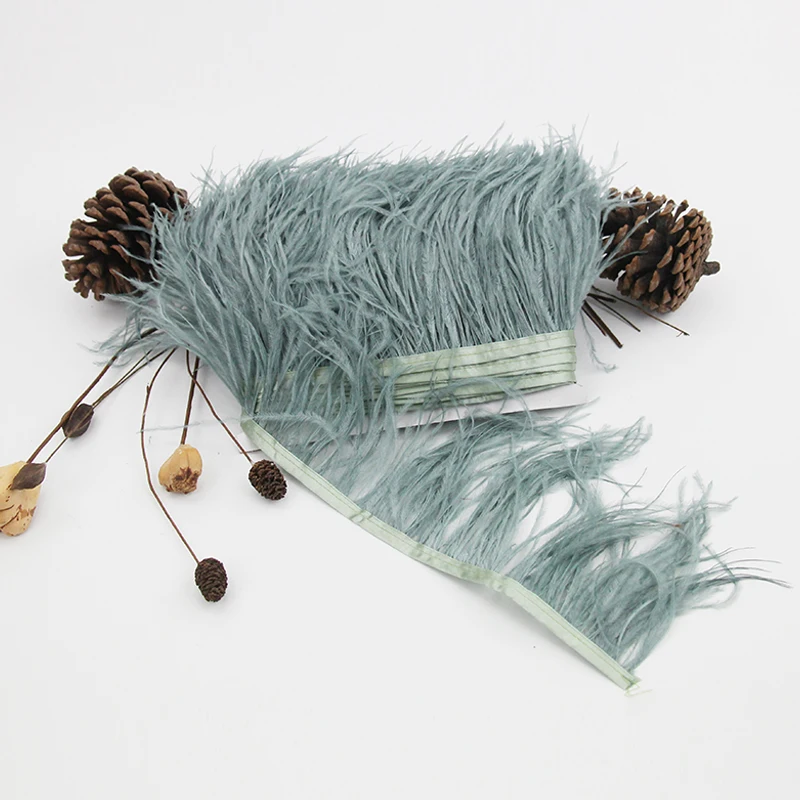 

3.2-4 Inch(8-10 cm) Wholesale Multi-Colored Soft And Fluffy Ostrich Fringe Trim