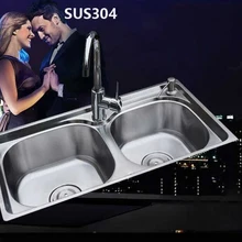 ITAS9906 201 нержавеющая сталь кухонная раковина двойной корыто блюдо раковина раковины