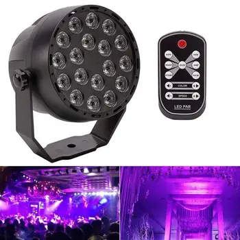 

18LED UV Purple Stage Lamp DMX Ultraviolet Projection Lighting Wedding Party Decoration for KTV Party Pub Club Disco DJ