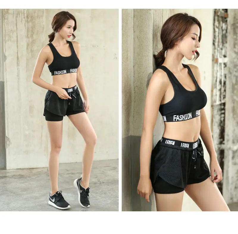 Sports Fitness Shorts Women`S Yoga Breathable Quick Dry Fitness Running Short Pants Double Layer Jogging Gym  Workout Clothes (5)