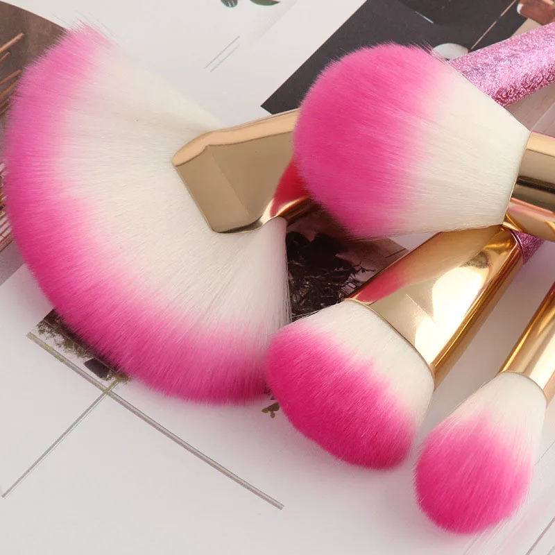 11pcs pink brushes powder Makeup Kit 4