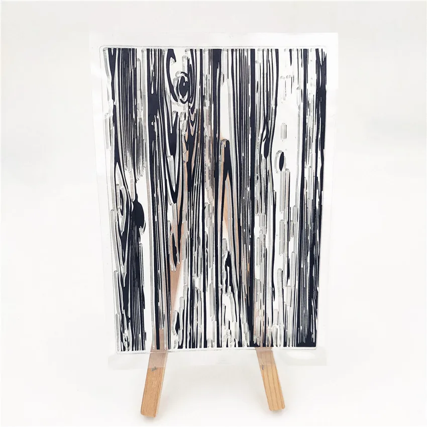 

Retro Tree Wood Grain Clear Stamps Rubber Transparent Silicone Seal for DIY Scrapbooking Photo Album Decorative Template Crafts